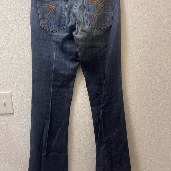 7 For All Mankind Indigo Denim Jeans - Picture 3 of 4